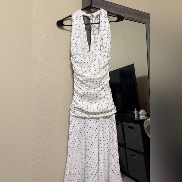 Peppermayo White Backless Polka Dot Dress - Picture 3 of 4